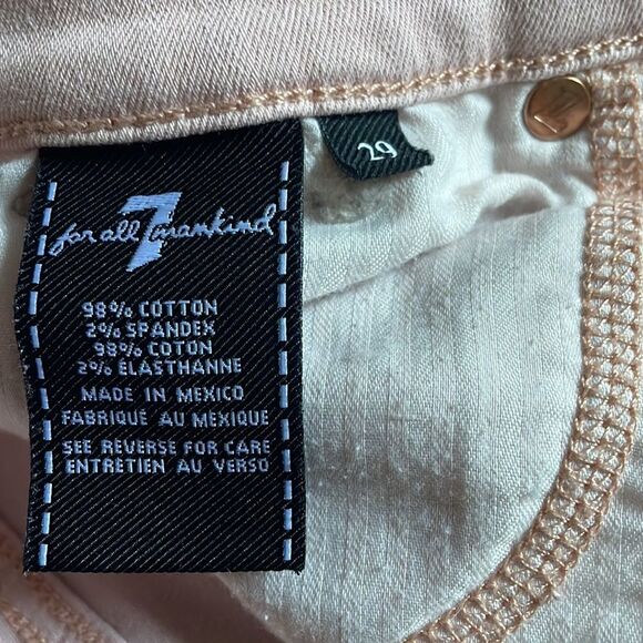 7 for All Mankind Pink Jeans - Picture 4 of 7